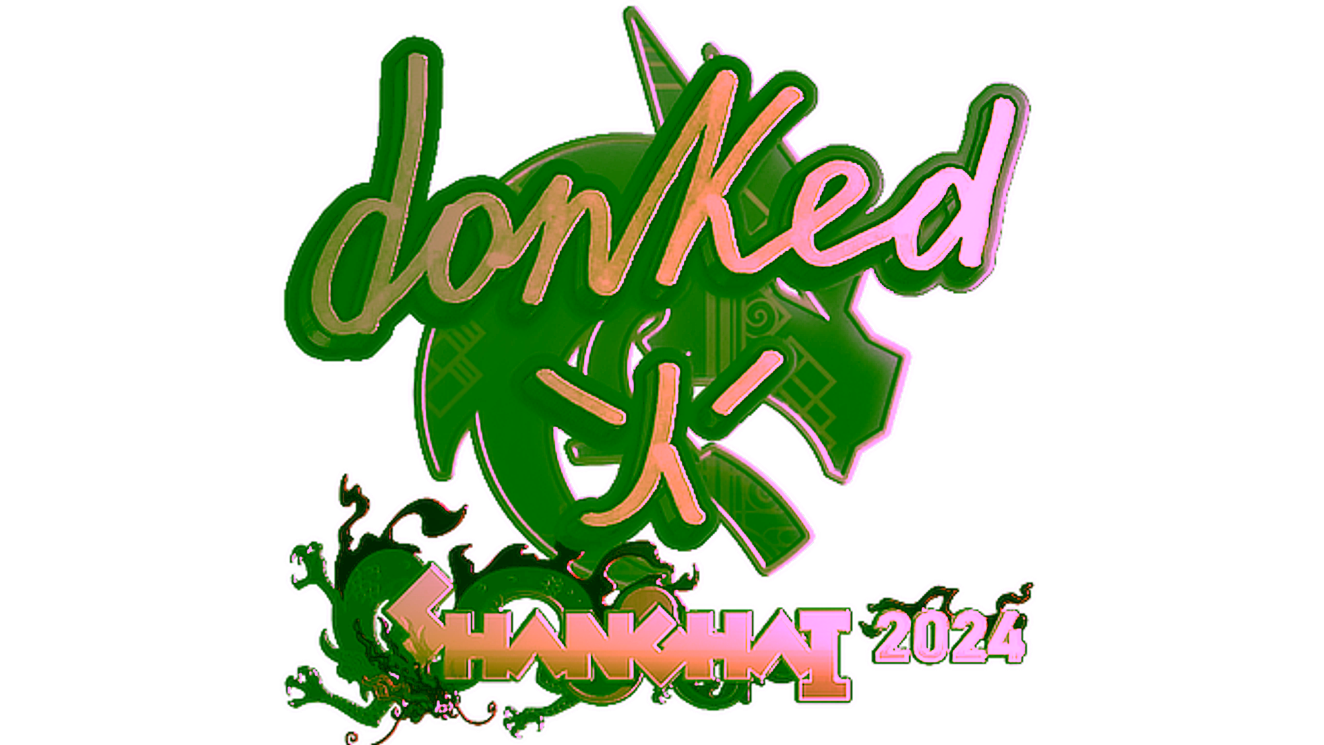 Affichage pour Sticker | donk (Gold) | Shanghai 2024