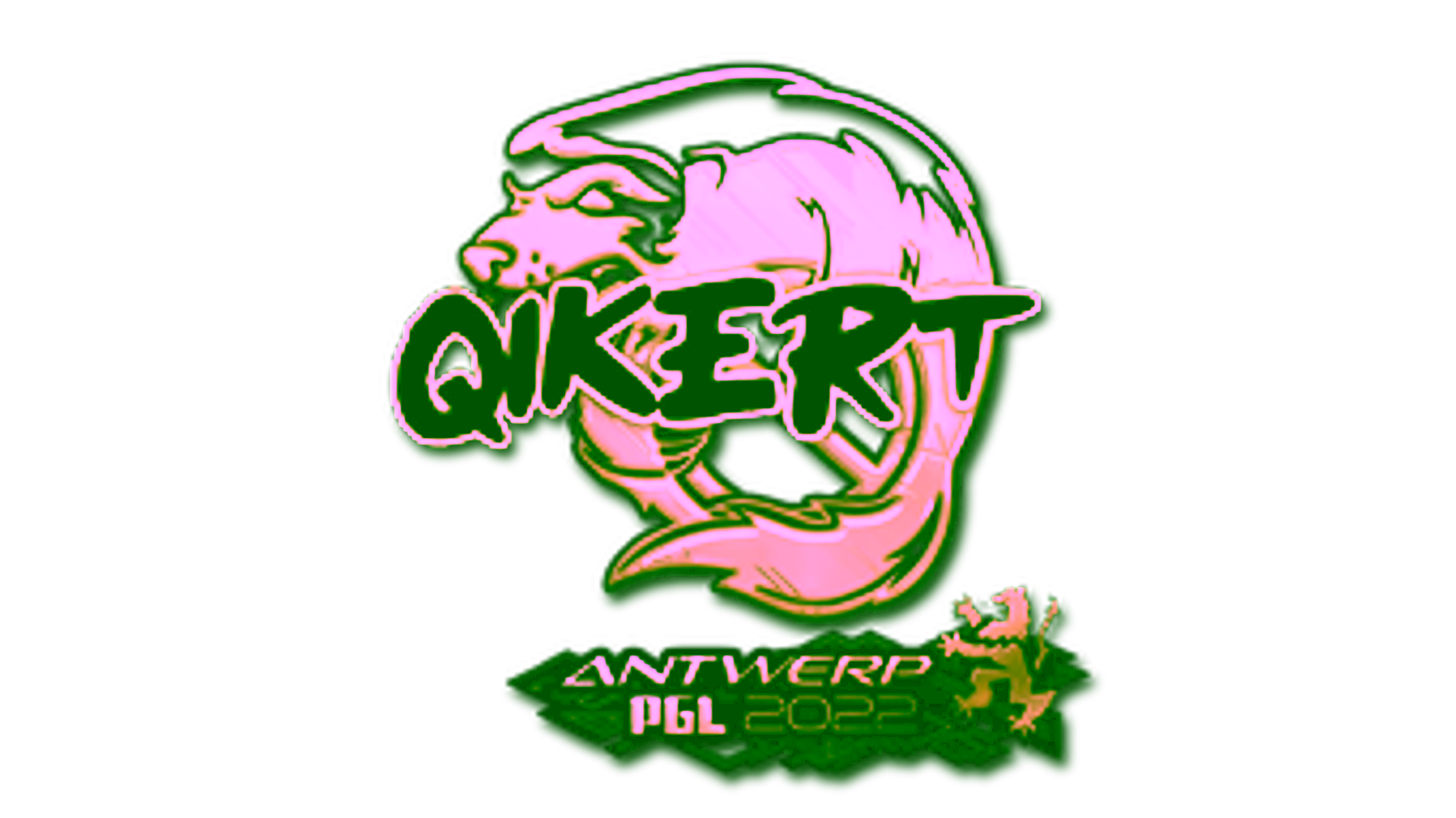 Display for Sticker | qikert (Gold) | Antwerp 2022