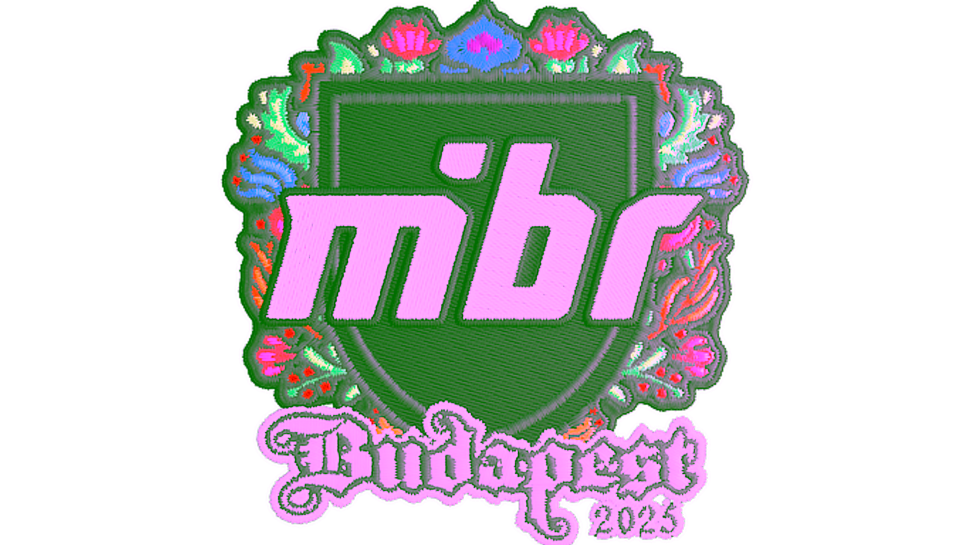 Sticker | MIBR (Embroidered) | Budapest 2025 için görüntü