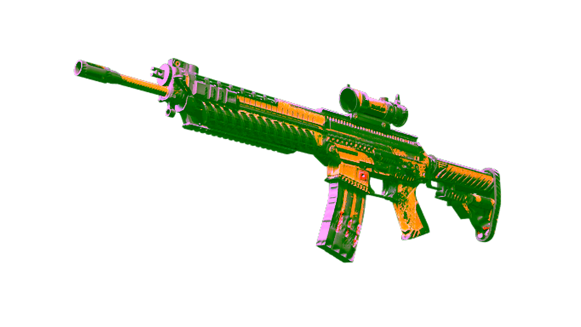 Display for Souvenir SG 553 | Hazard Pay (Battle-Scarred)