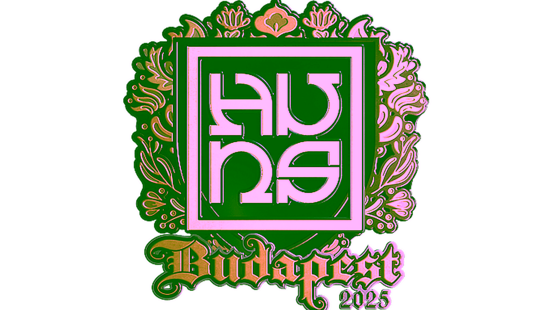 Display for Sticker | The Huns (Gold) | Budapest 2025