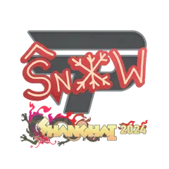 Sticker snow Shanghai 2024