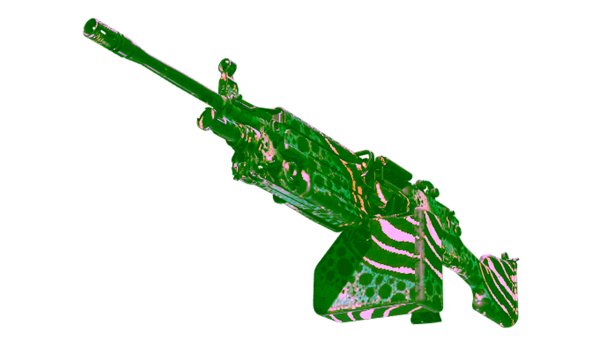 Display for StatTrak™ M249 | Emerald Poison Dart (Field-Tested)