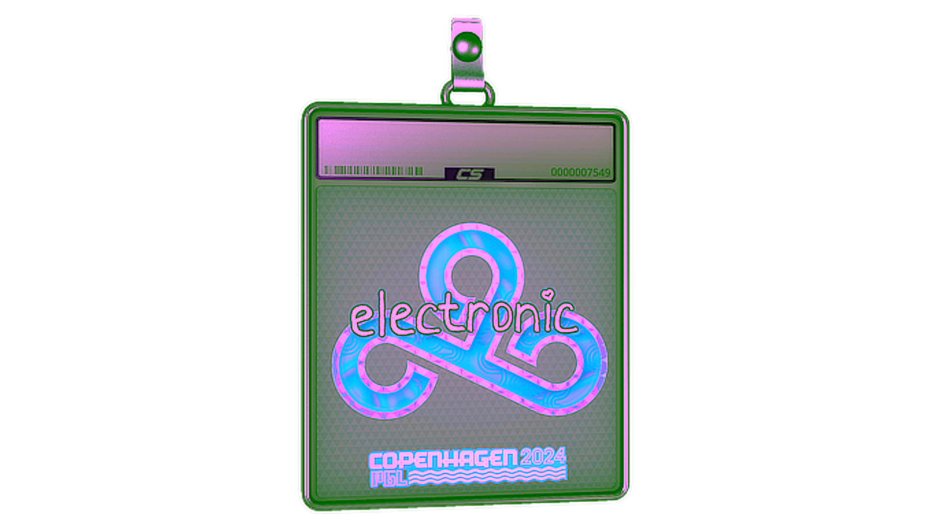 Wyświetl dla Sticker Slab | electronic (Holo) | Copenhagen 2024