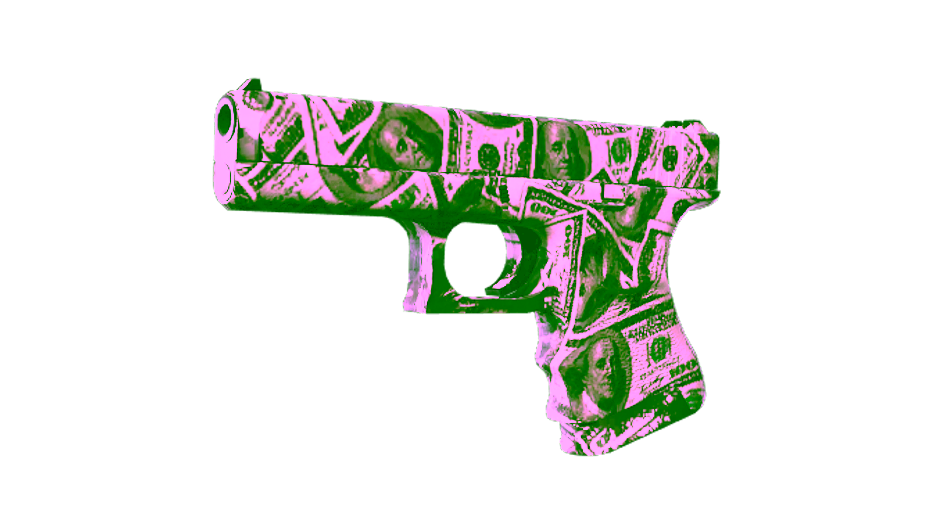 Display for Souvenir Glock-18 | Franklin (Well-Worn)