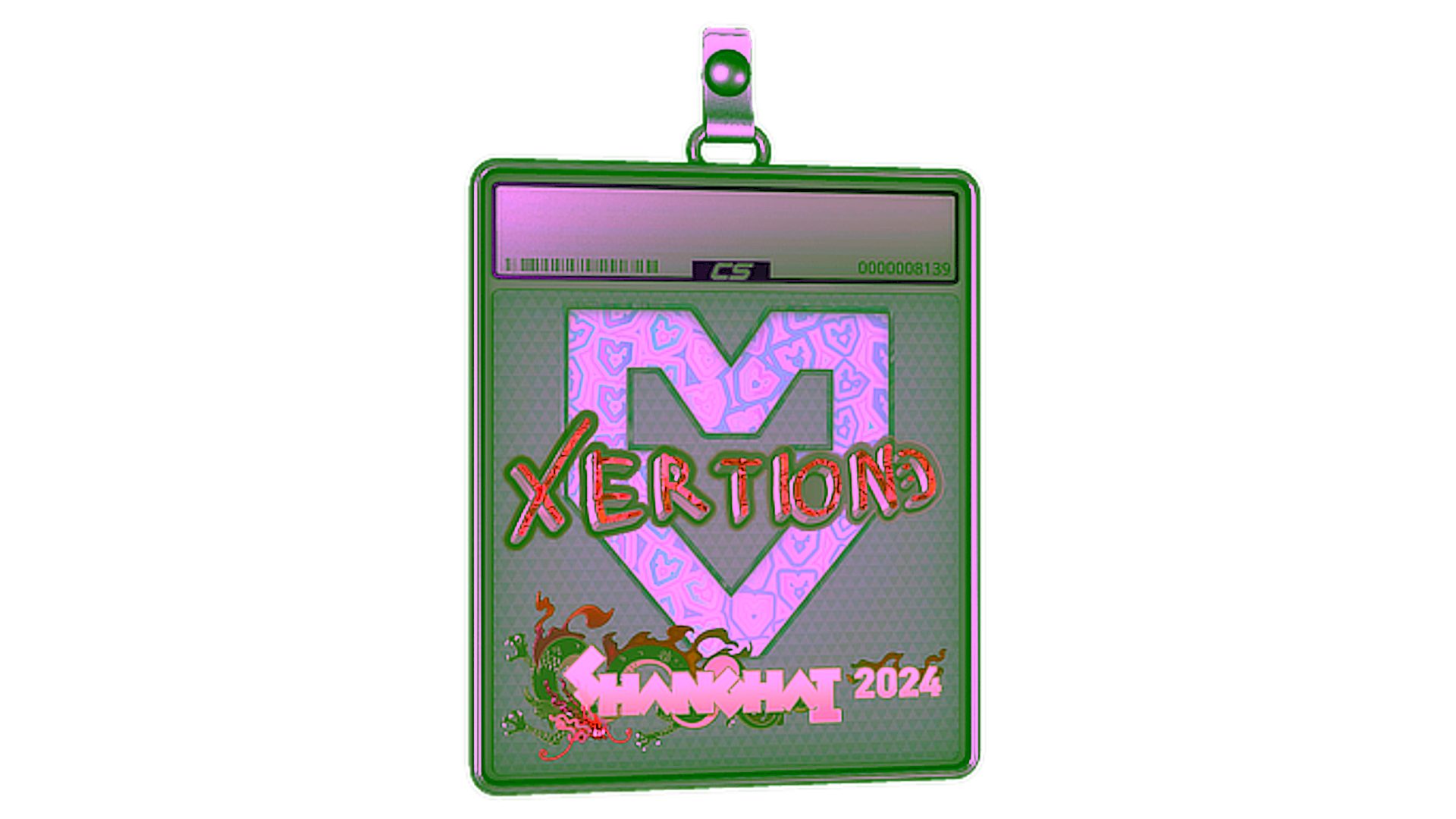 Display for Sticker Slab | xertioN (Holo) | Shanghai 2024