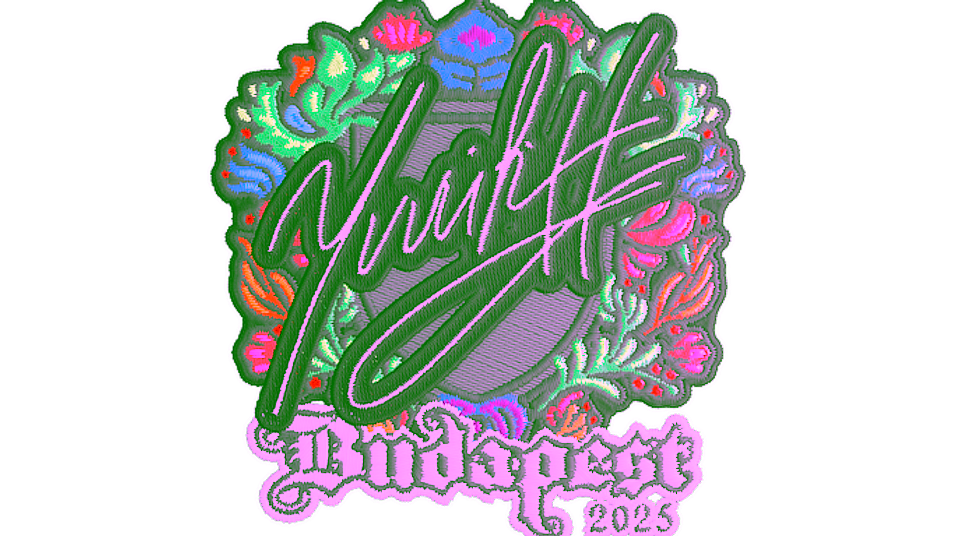 Display for Sticker | yuurih (Embroidered) | Budapest 2025