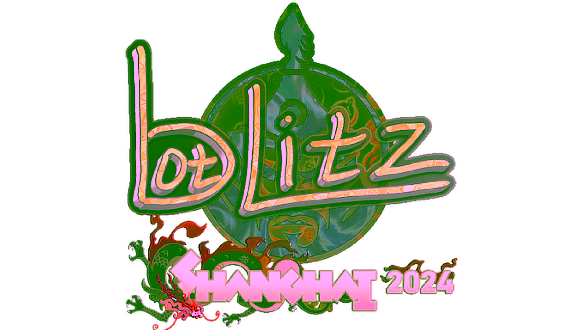 Display for Sticker | bLitz (Holo) | Shanghai 2024