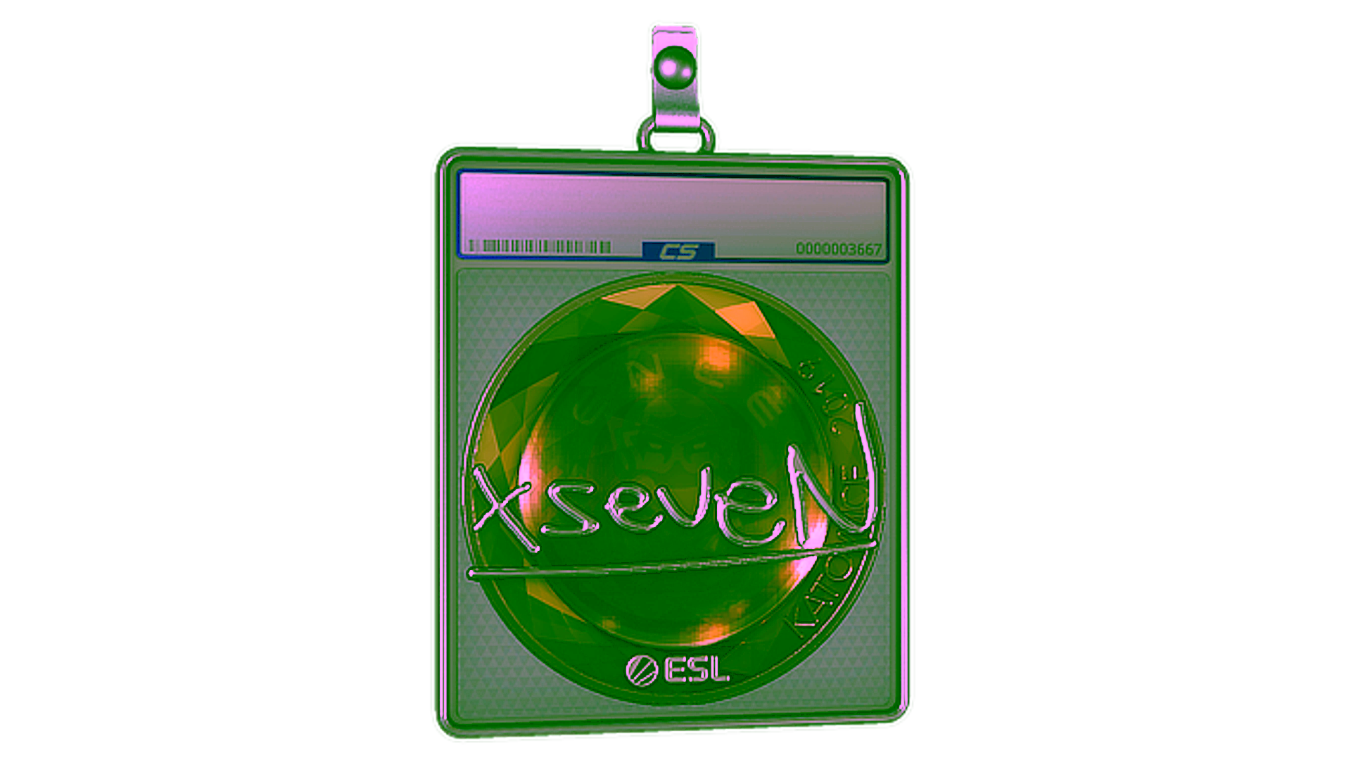 Display for Sticker Slab | xseveN (Foil) | Katowice 2019