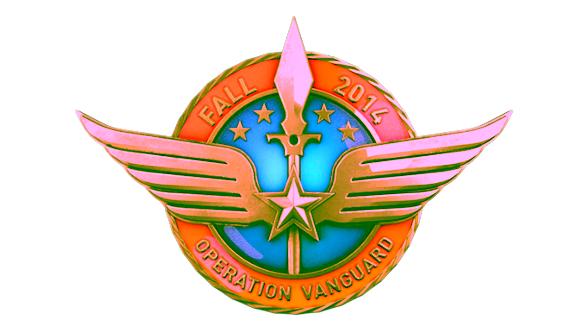 Display for Gold Operation Vanguard Coin