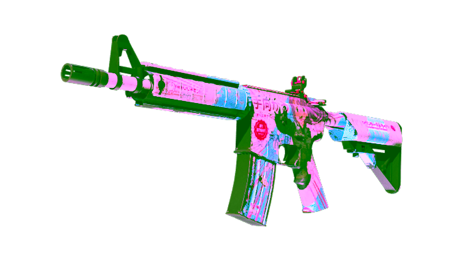 Display for StatTrak™ M4A4 | Temukau (Well-Worn)