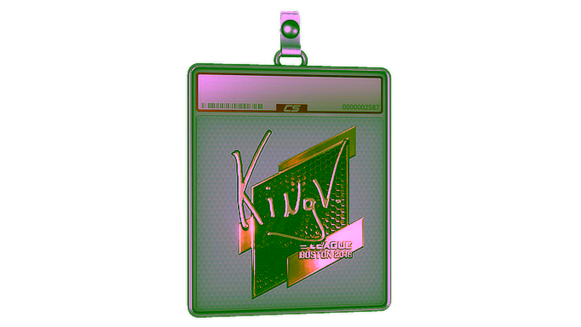 Visar för Sticker Slab | kNgV- (Gold) | Boston 2018