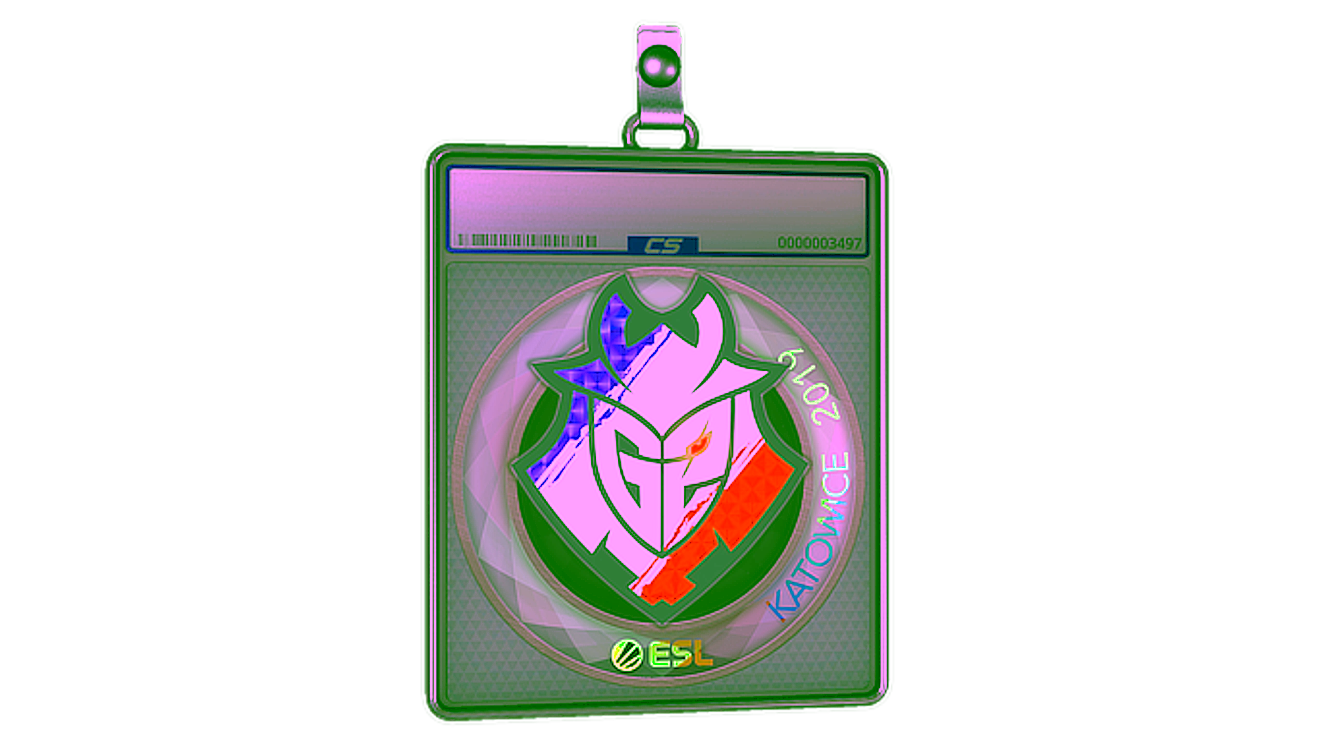 Display for Sticker Slab | G2 Esports (Holo) | Katowice 2019