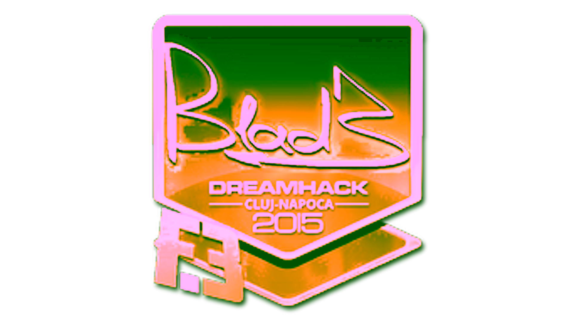 Mostrar para Sticker | B1ad3 (Gold) | Cluj-Napoca 2015