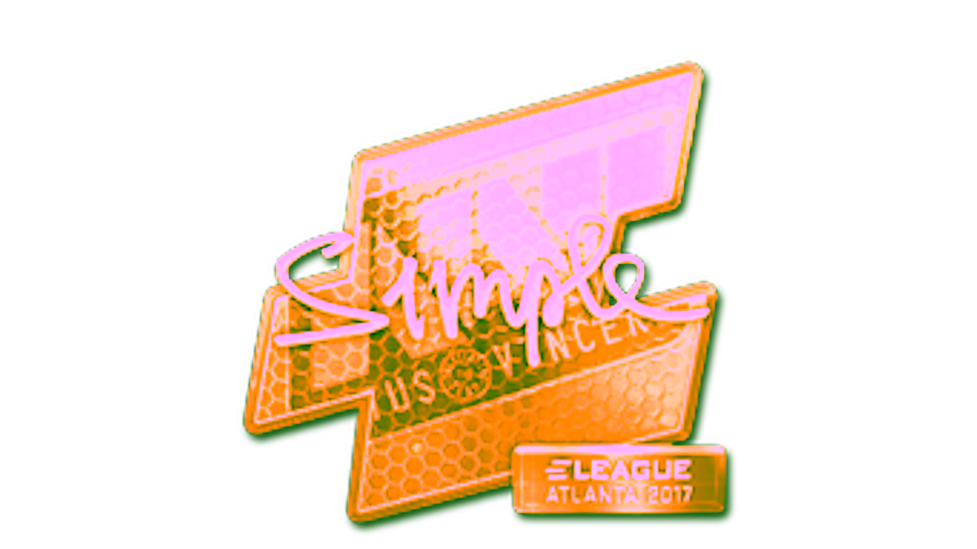 Affichage pour Sticker | s1mple (Gold) | Atlanta 2017