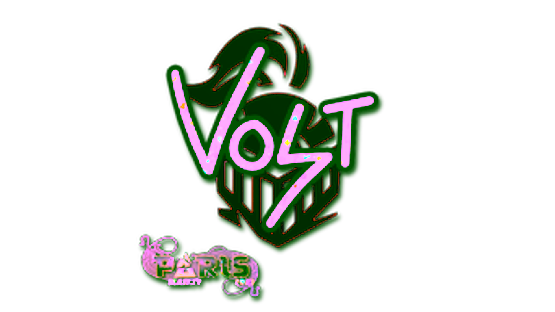 Display for Sticker | volt (Glitter) | Paris 2023