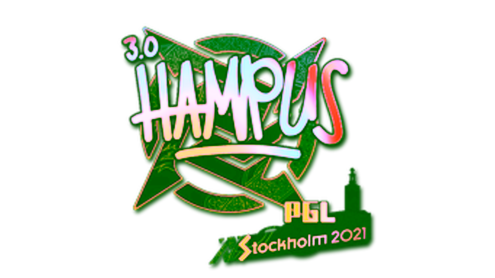 Display for Sticker | hampus (Holo) | Stockholm 2021