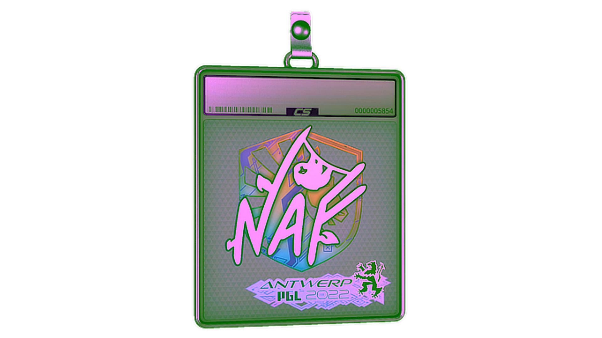 Exibição para Sticker Slab | NAF (Holo) | Antwerp 2022