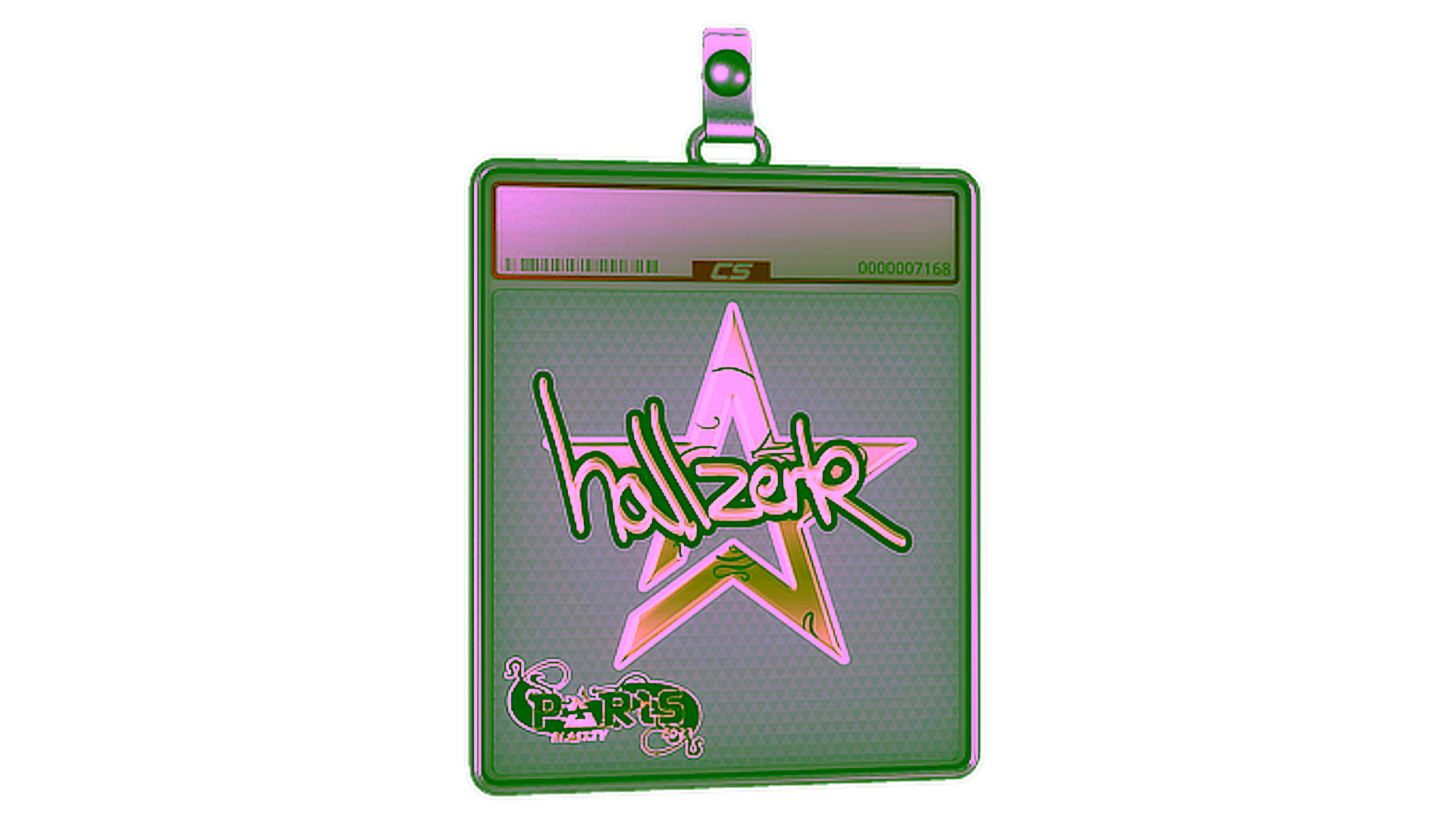 Display for Sticker Slab | hallzerk (Gold) | Paris 2023