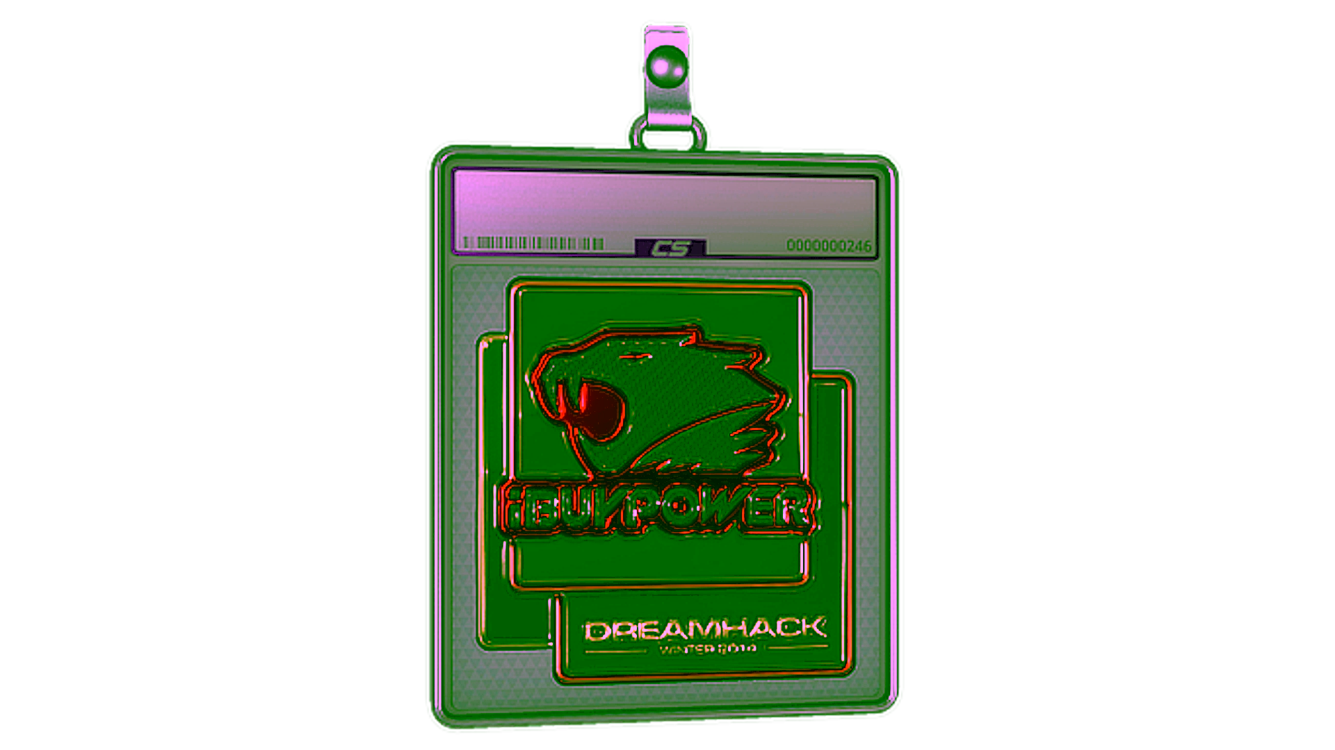 Sticker Slab | iBUYPOWER (Gold) | DreamHack 2014 için görüntü