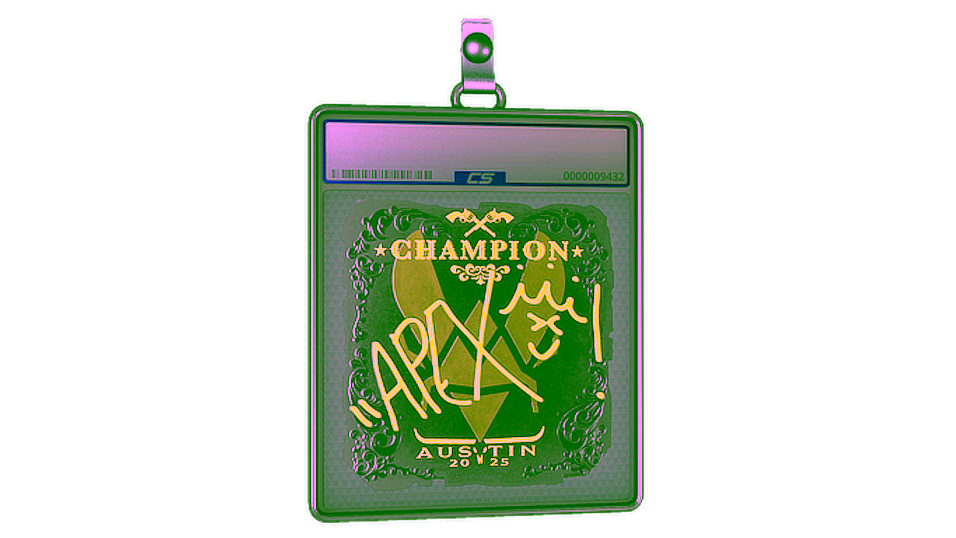 Display for Sticker Slab | apEX (Foil, Champion) | Austin 2025