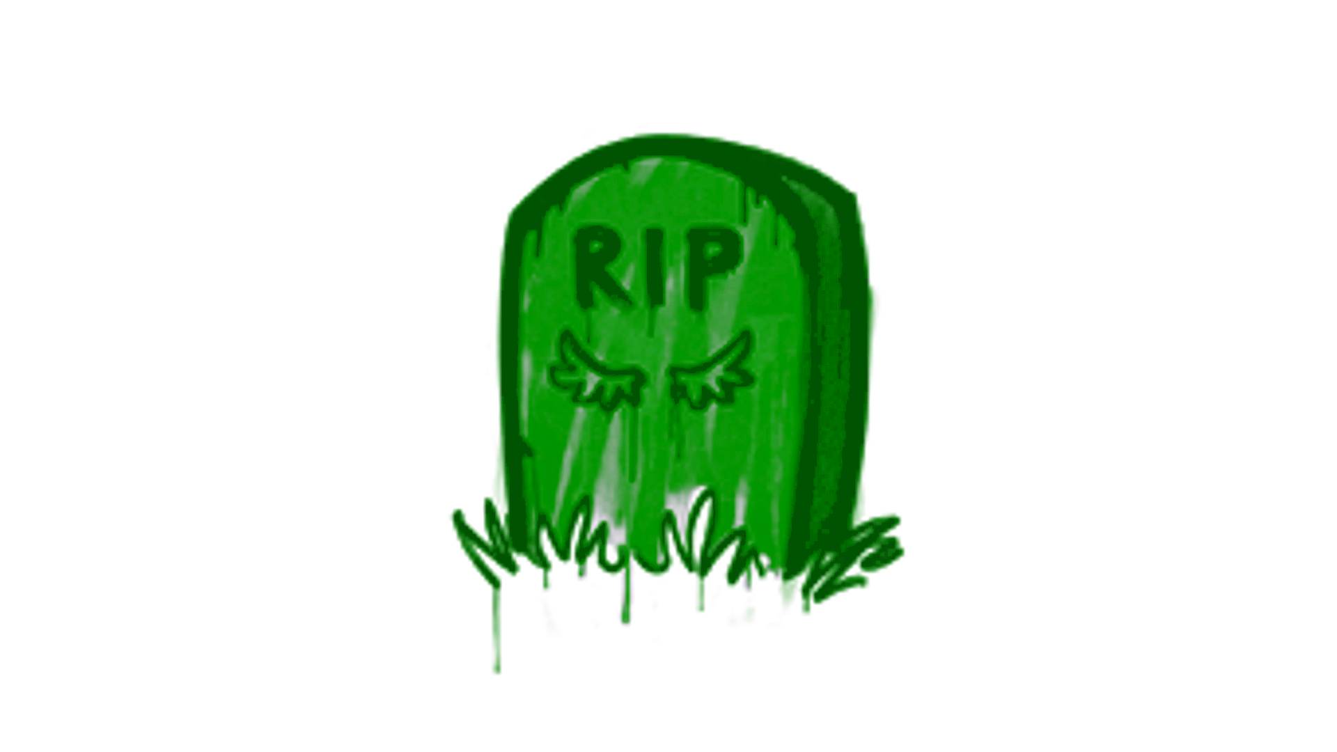 Display for Sealed Graffiti | Tombstone (Jungle Green)