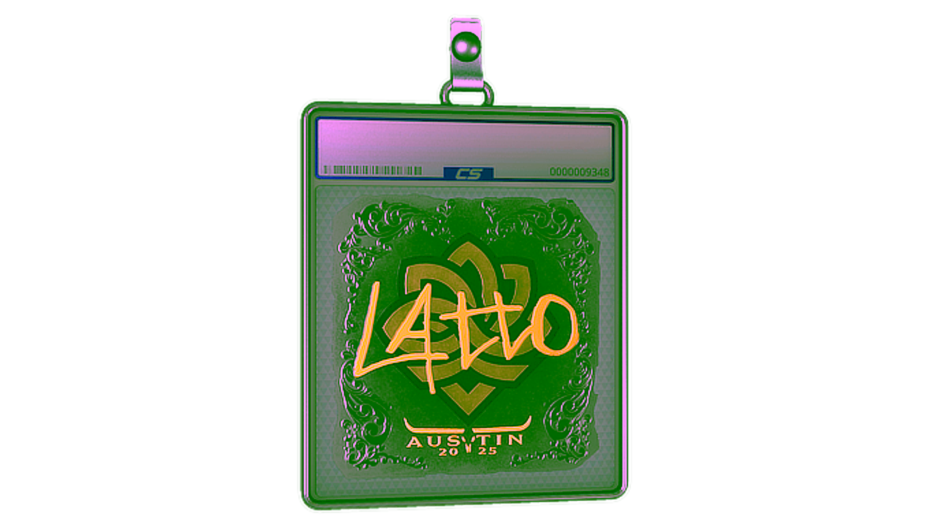 Display for Sticker Slab | latto (Foil) | Austin 2025