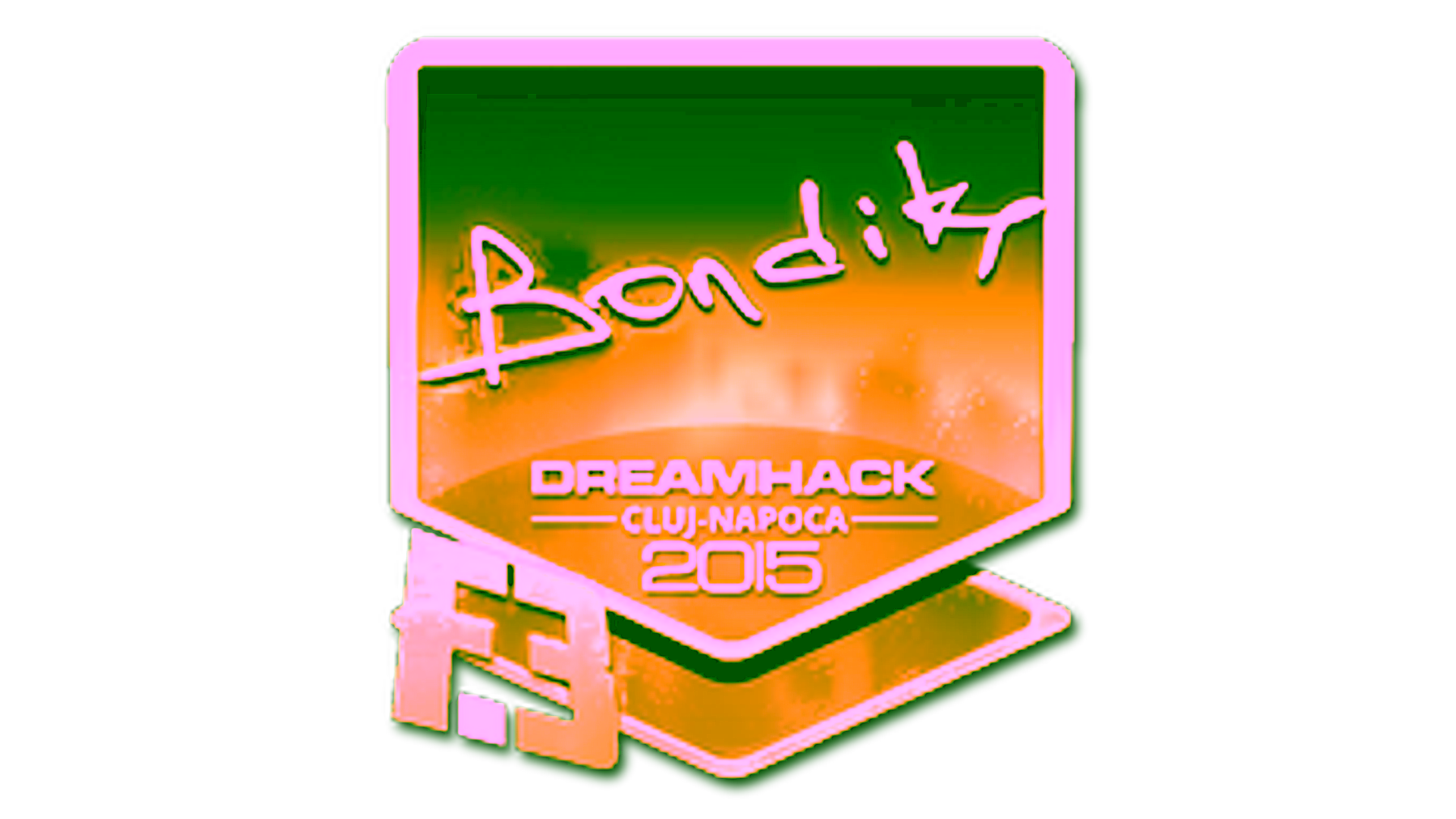 Display for Sticker | bondik (Gold) | Cluj-Napoca 2015