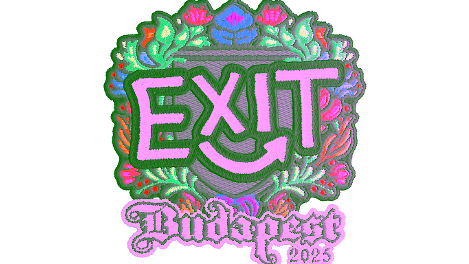 عرض لـ Sticker | exit (Embroidered) | Budapest 2025