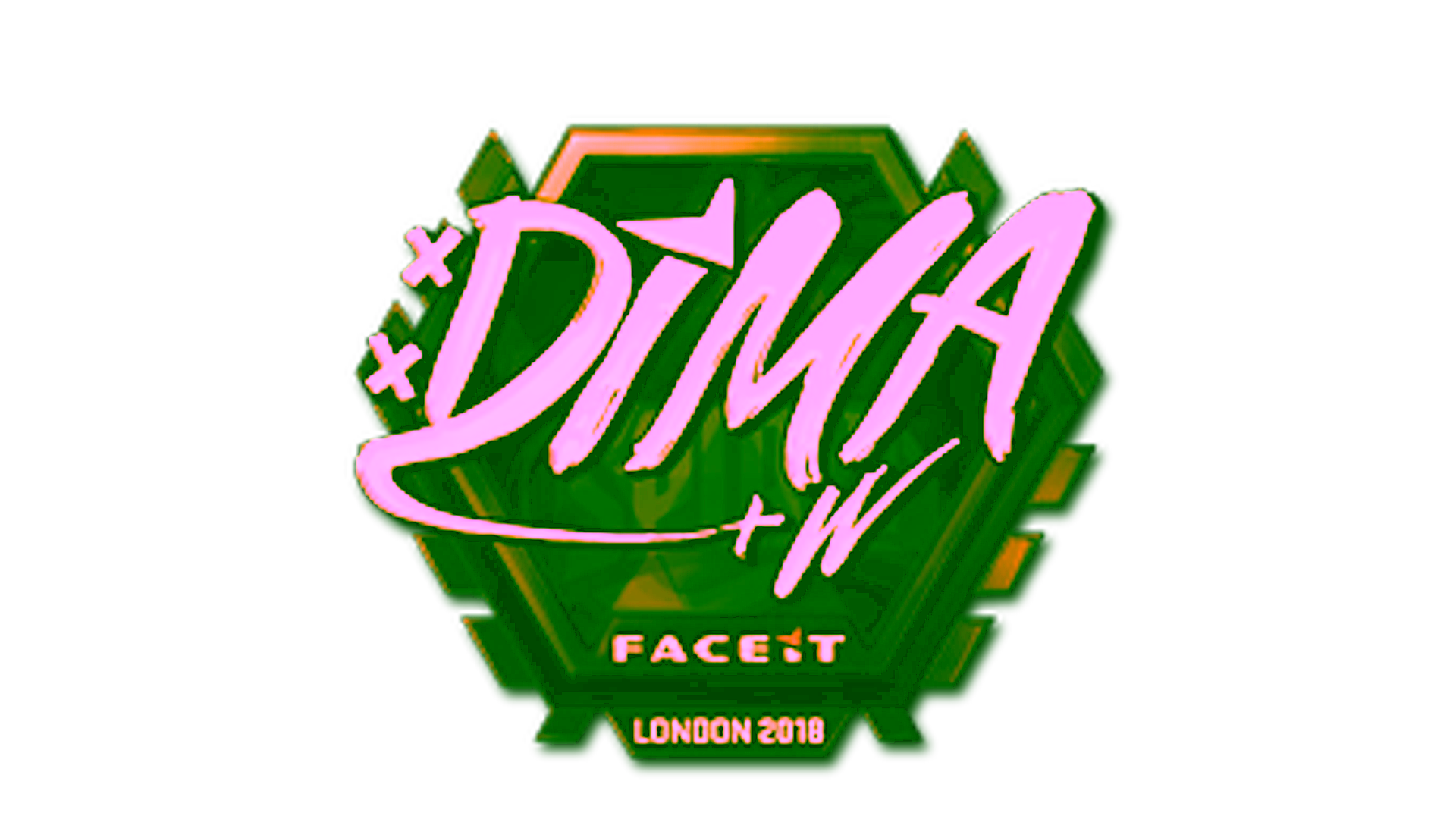 Visar för Sticker | Dima (Gold) | London 2018