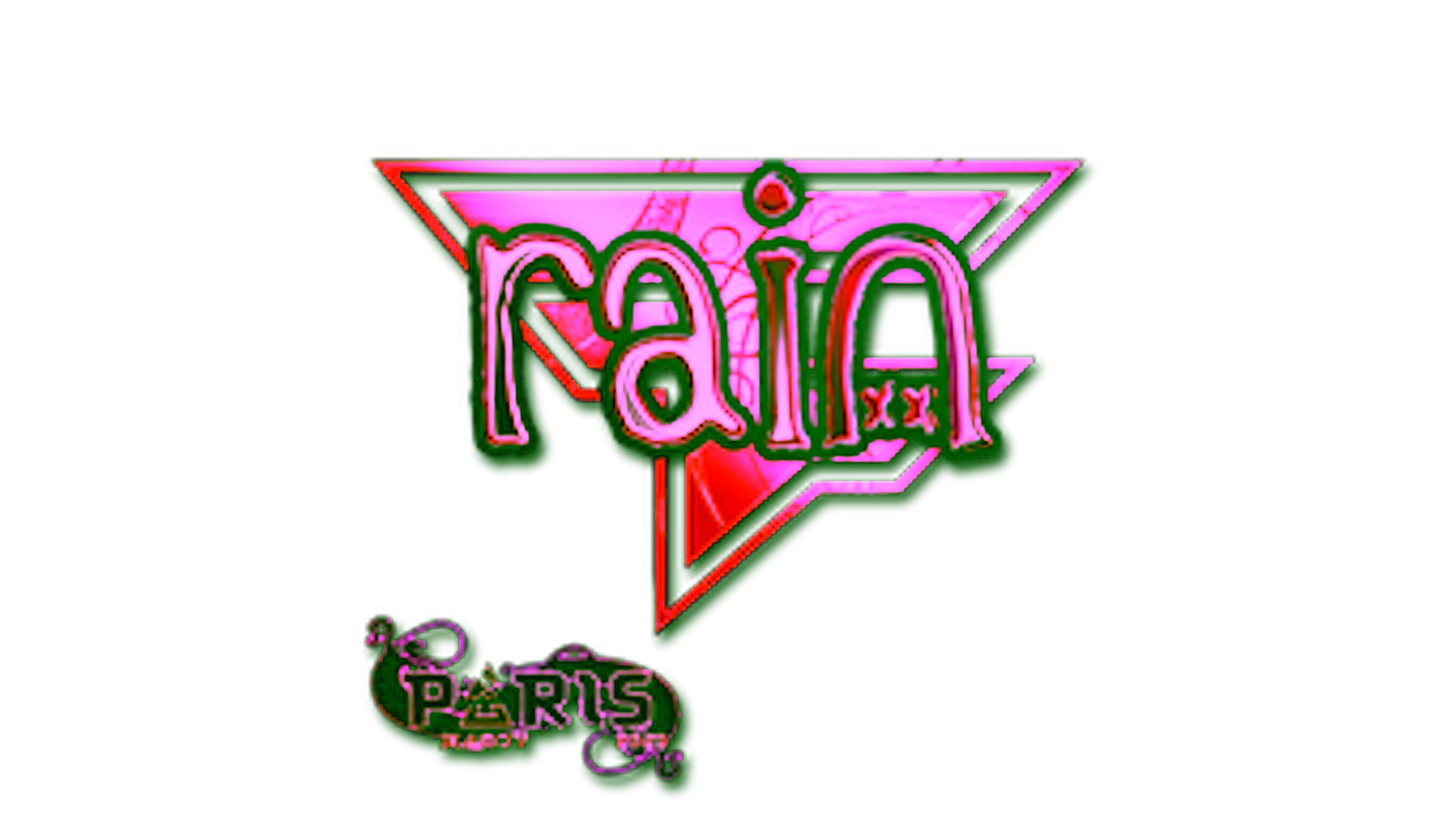 Display for Sticker | rain (Holo) | Paris 2023