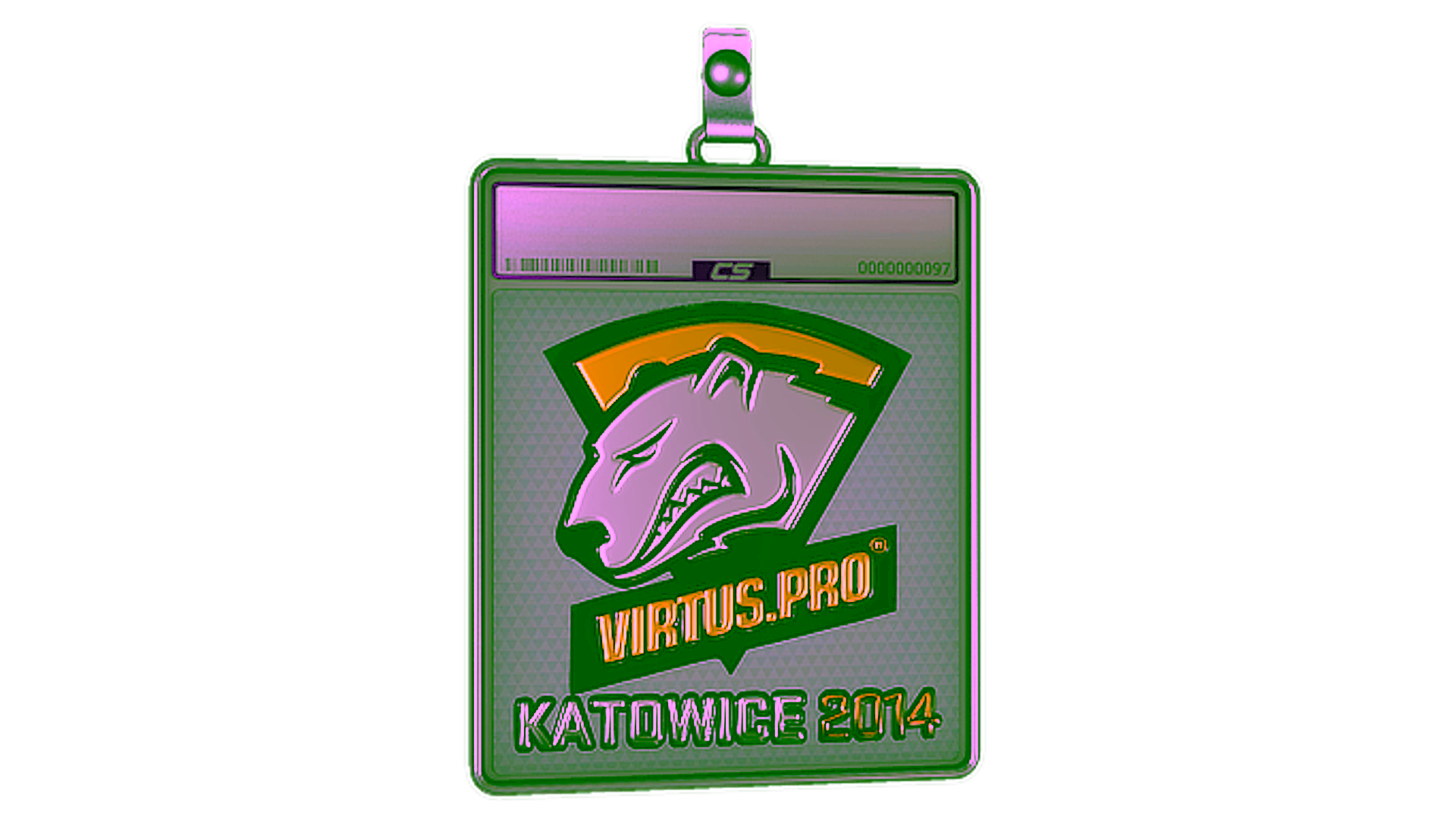 Display for Sticker Slab | Virtus.Pro (Foil) | Katowice 2014
