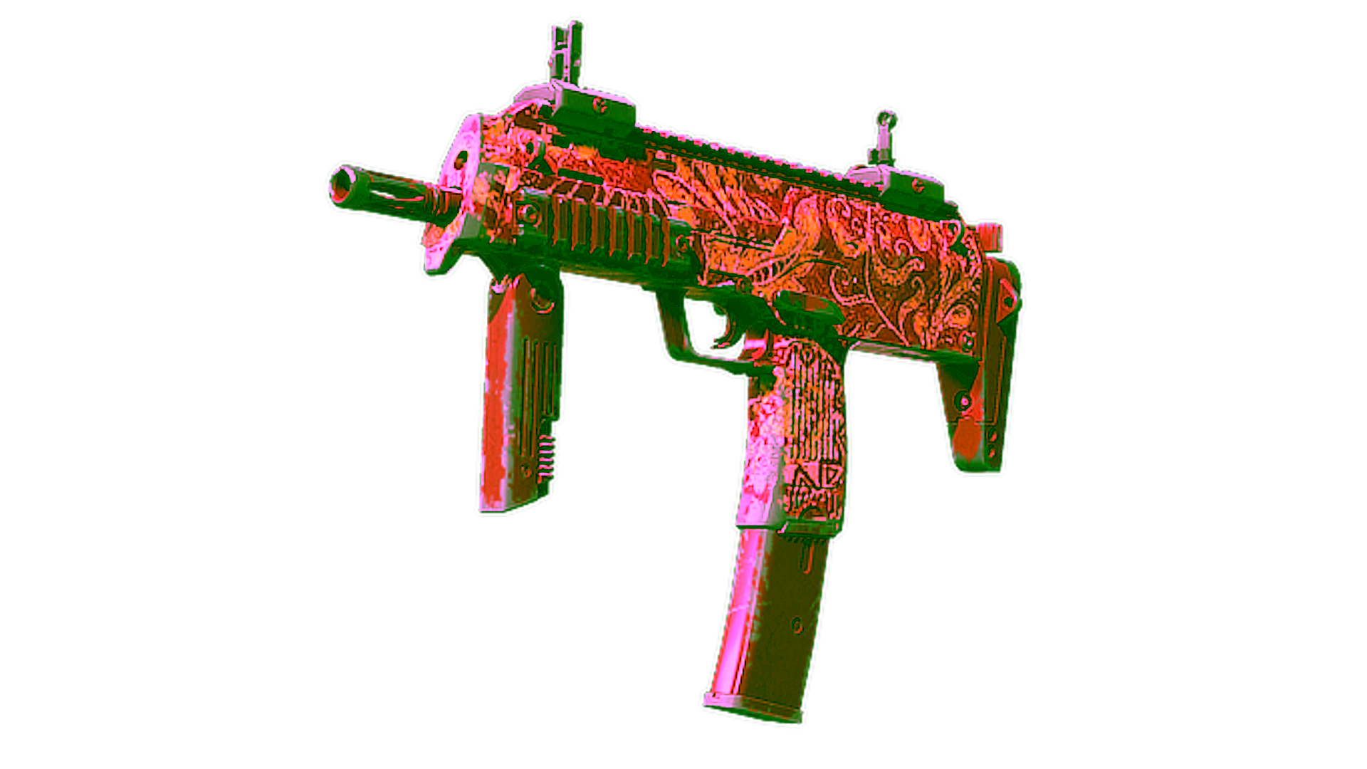 Display for Souvenir MP7 | Coral Paisley (Field-Tested)