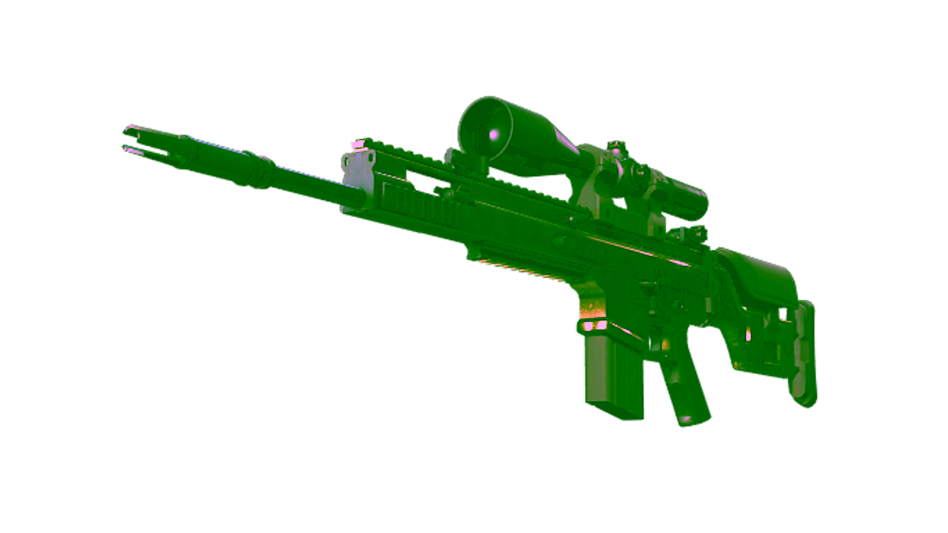 Display for Souvenir SCAR-20 | Brass (Field-Tested)