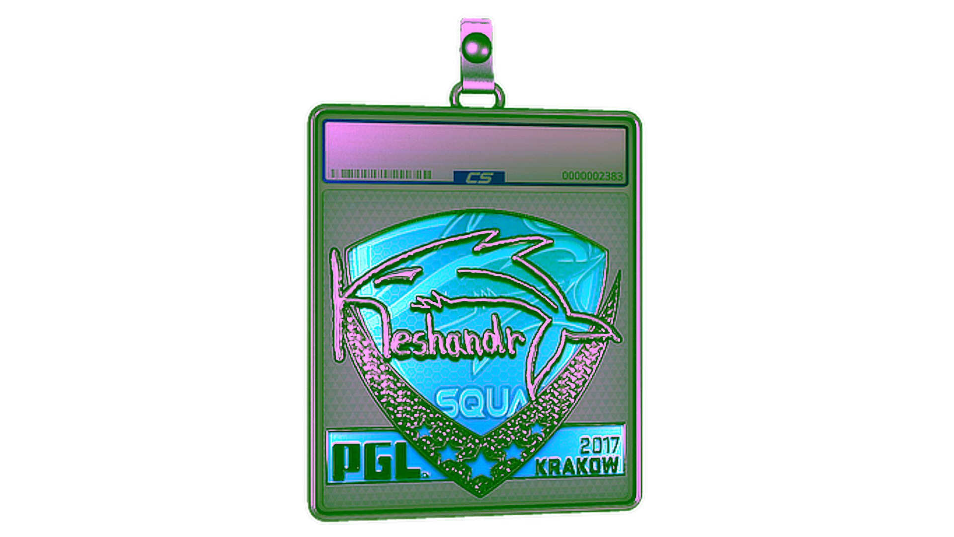 Display for Sticker Slab | keshandr (Foil) | Krakow 2017