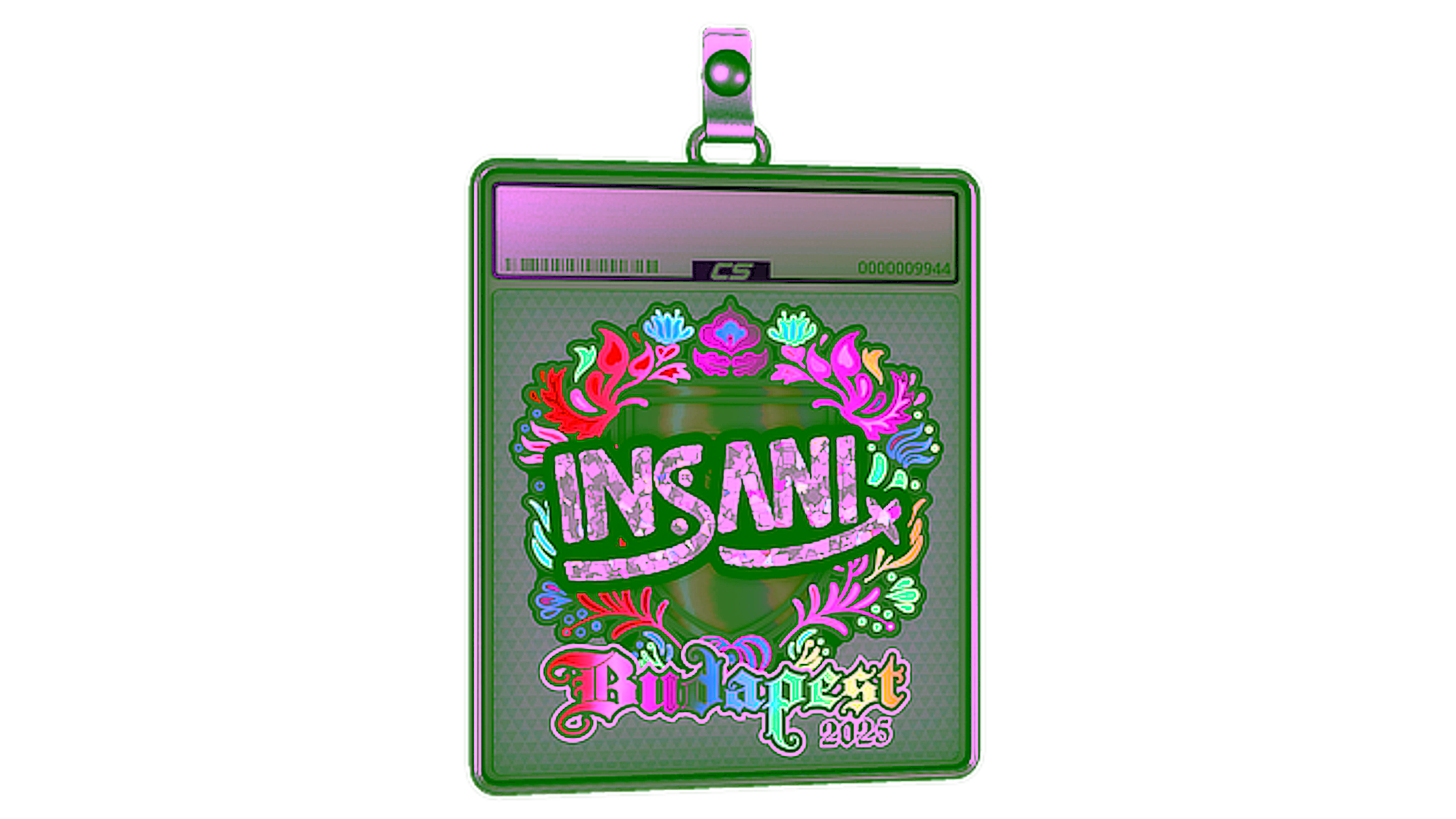 Display for Sticker Slab | insani (Holo) | Budapest 2025