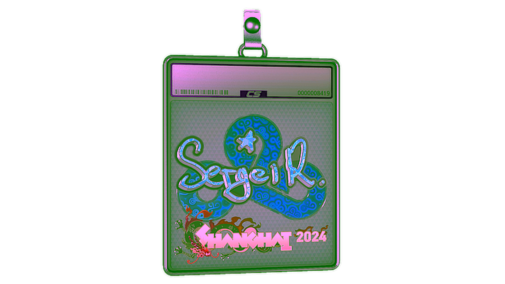 Display for Sticker Slab | Ax1Le (Holo) | Shanghai 2024