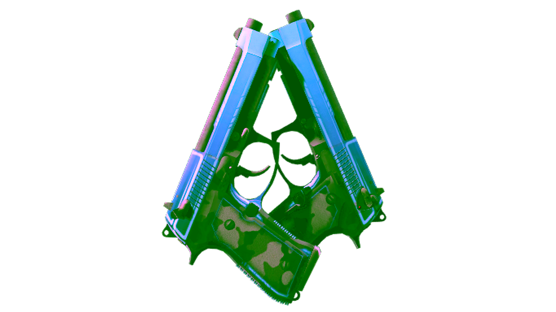 Display for StatTrak™ Dual Berettas | Urban Shock (Minimal Wear)