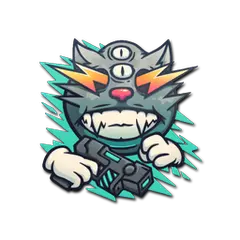 Sticker Zap Cat