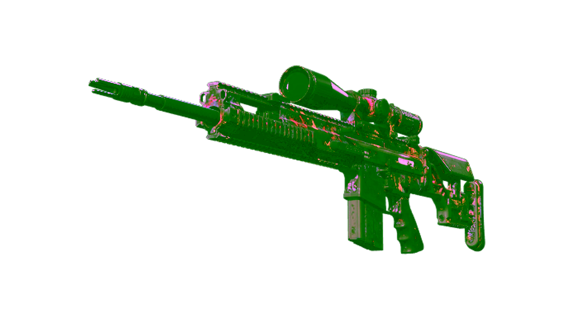Display for StatTrak™ SCAR-20 | Poultrygeist (Battle-Scarred)