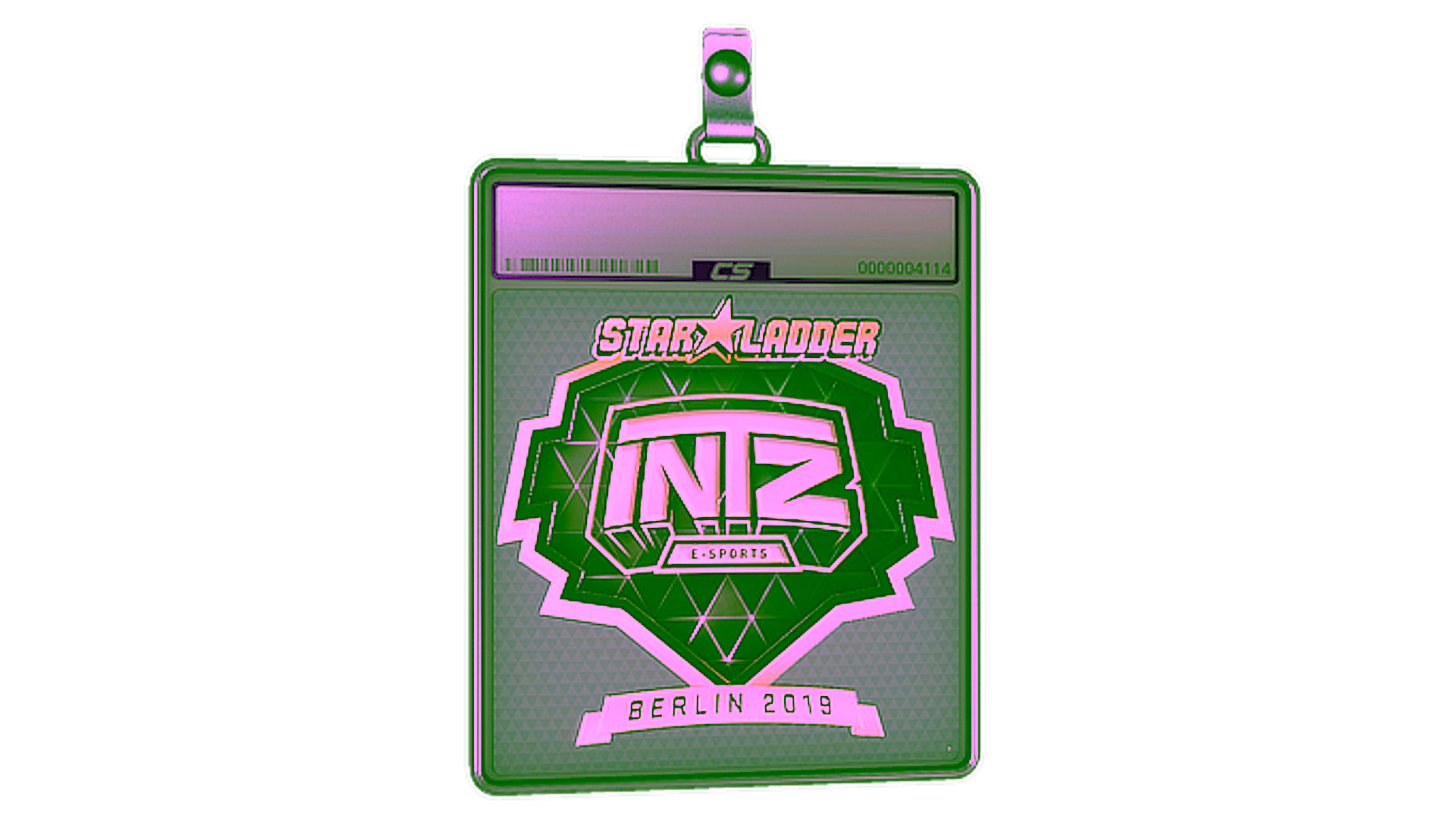 Display for Sticker Slab | INTZ E-SPORTS CLUB (Gold) | Berlin 2019