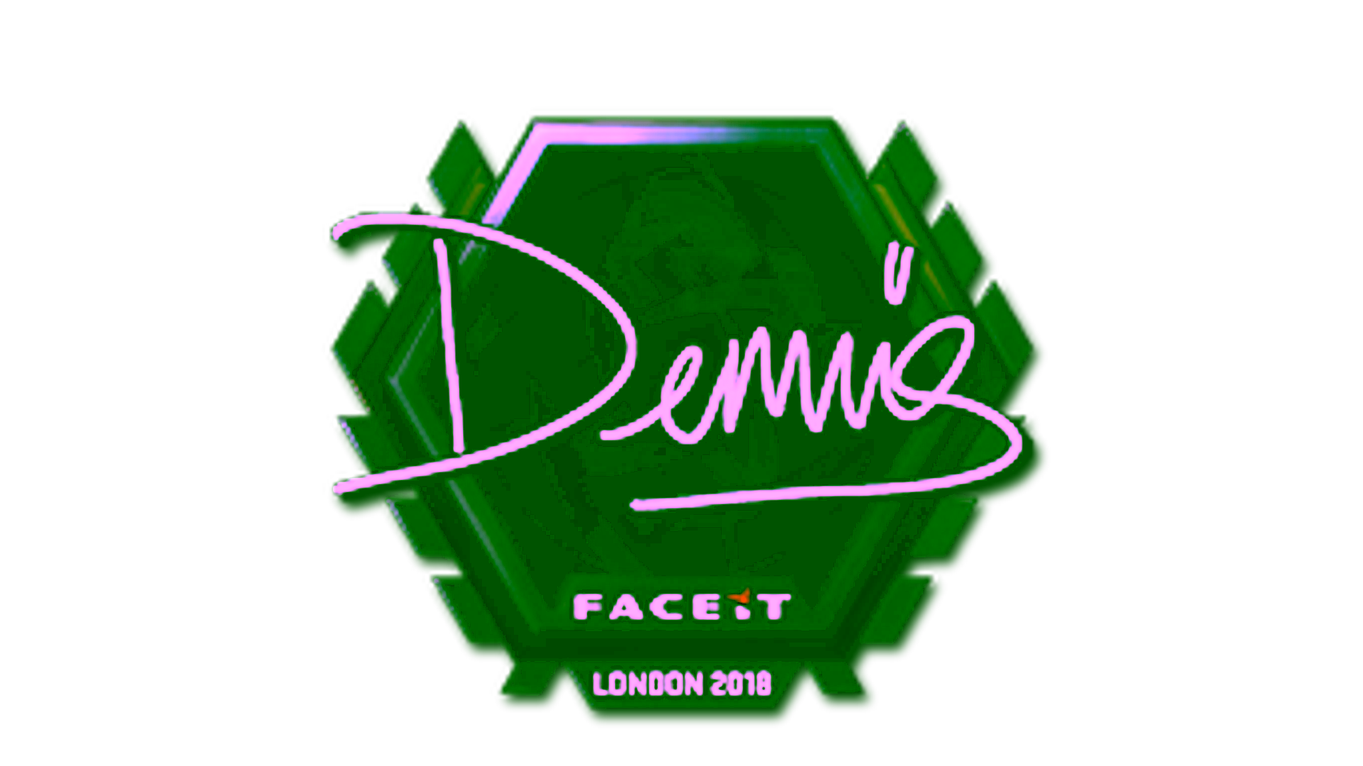 Visar för Sticker | dennis (Foil) | London 2018