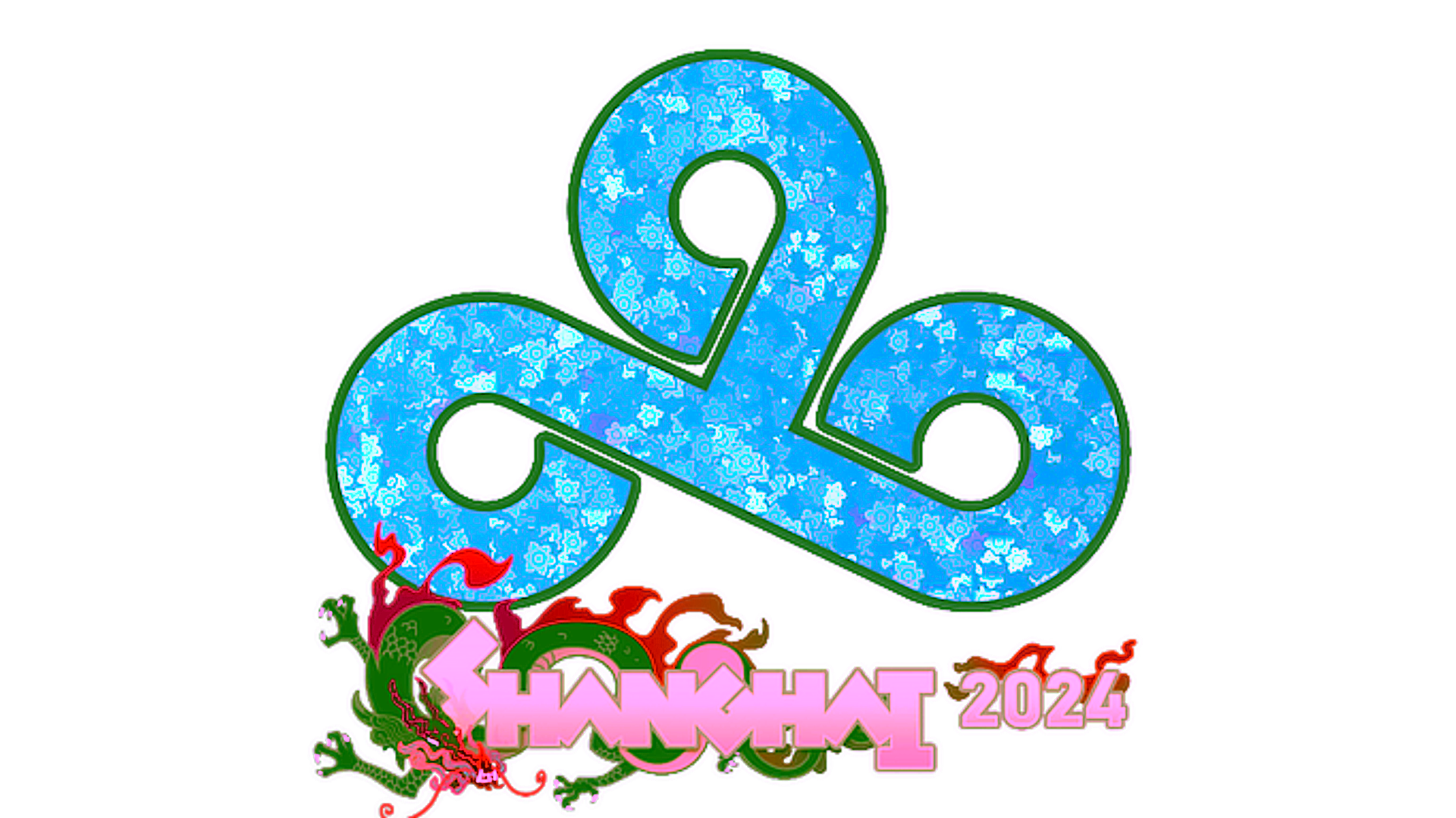 Display for Sticker | Cloud9 (Glitter) | Shanghai 2024