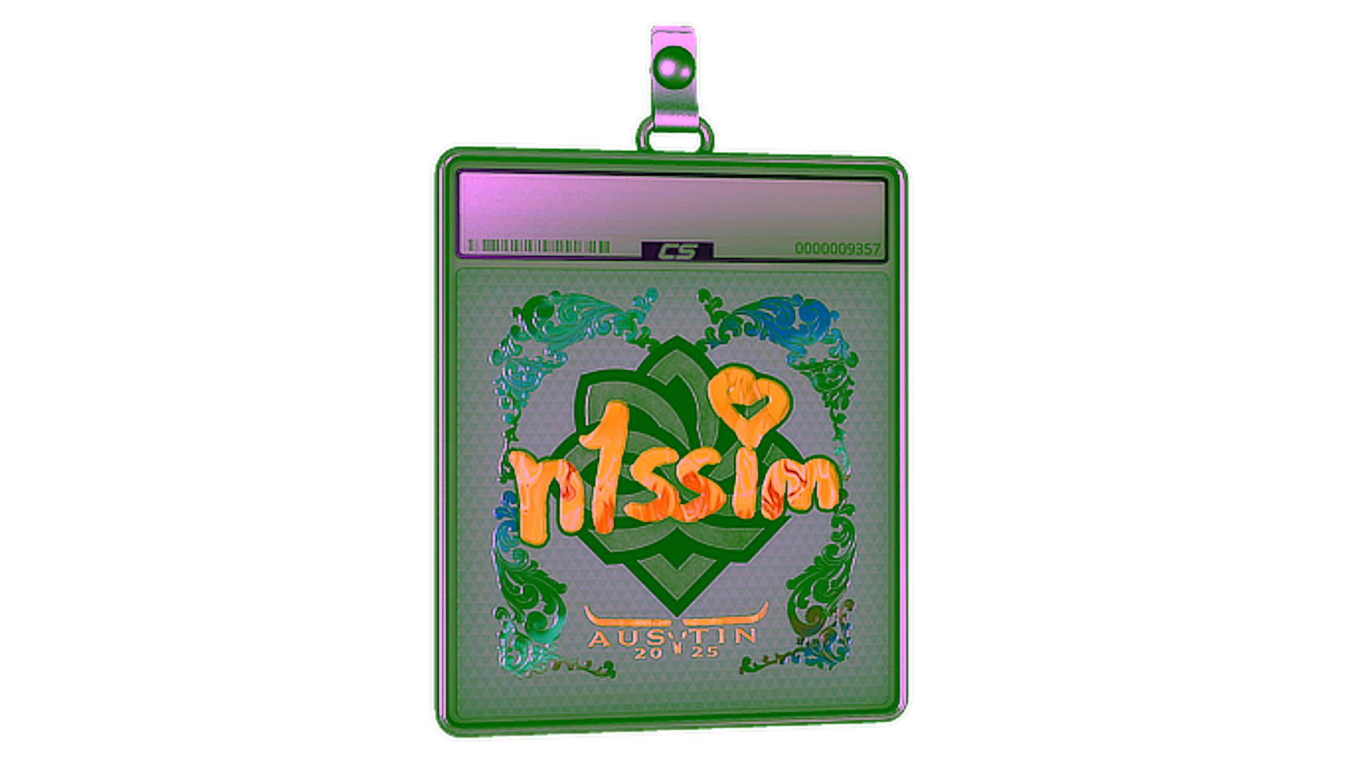 Mostrar para Sticker Slab | n1ssim (Holo) | Austin 2025