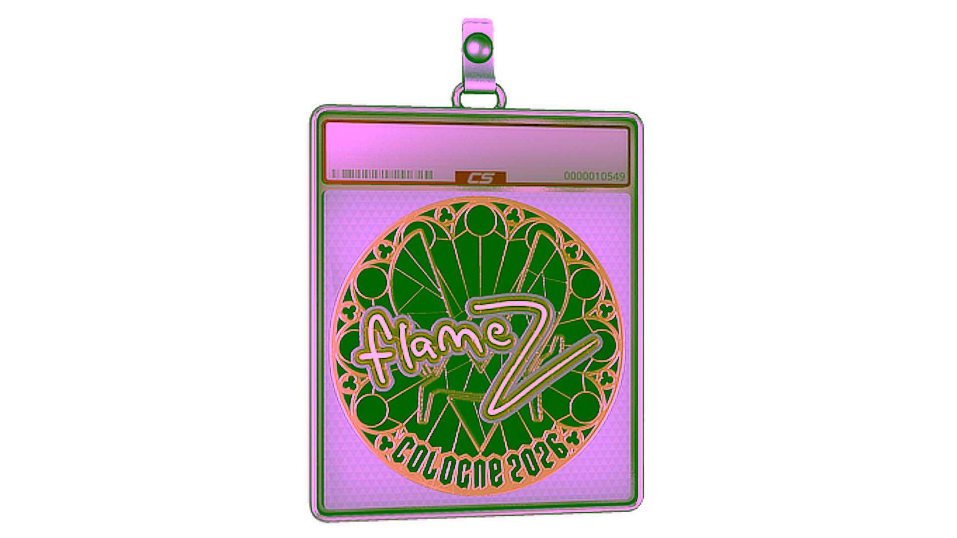Display for Sticker Slab | FlameZ (Gold) | Cologne 2026