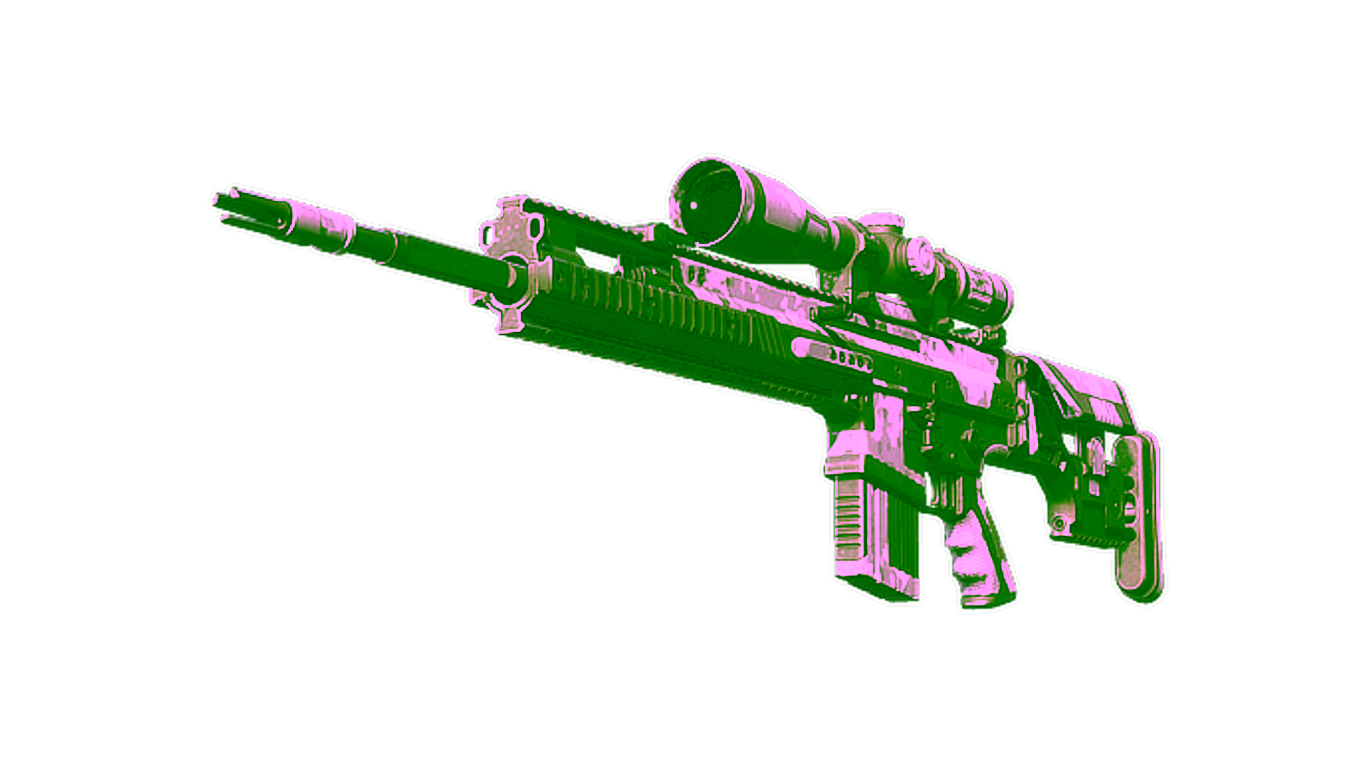 Display for SCAR-20 | Arctic Camo Panels (Well-Worn)