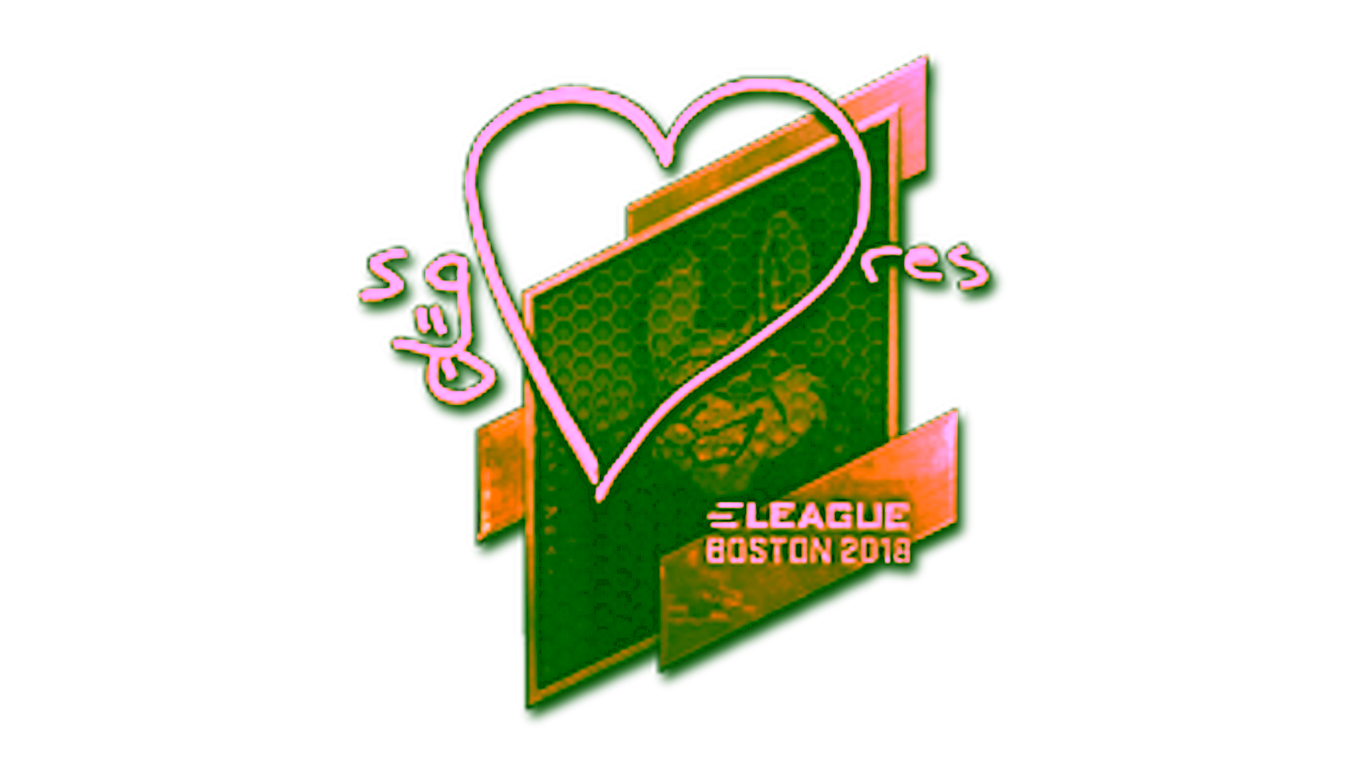 Affichage pour Sticker | seang@res (Gold) | Boston 2018