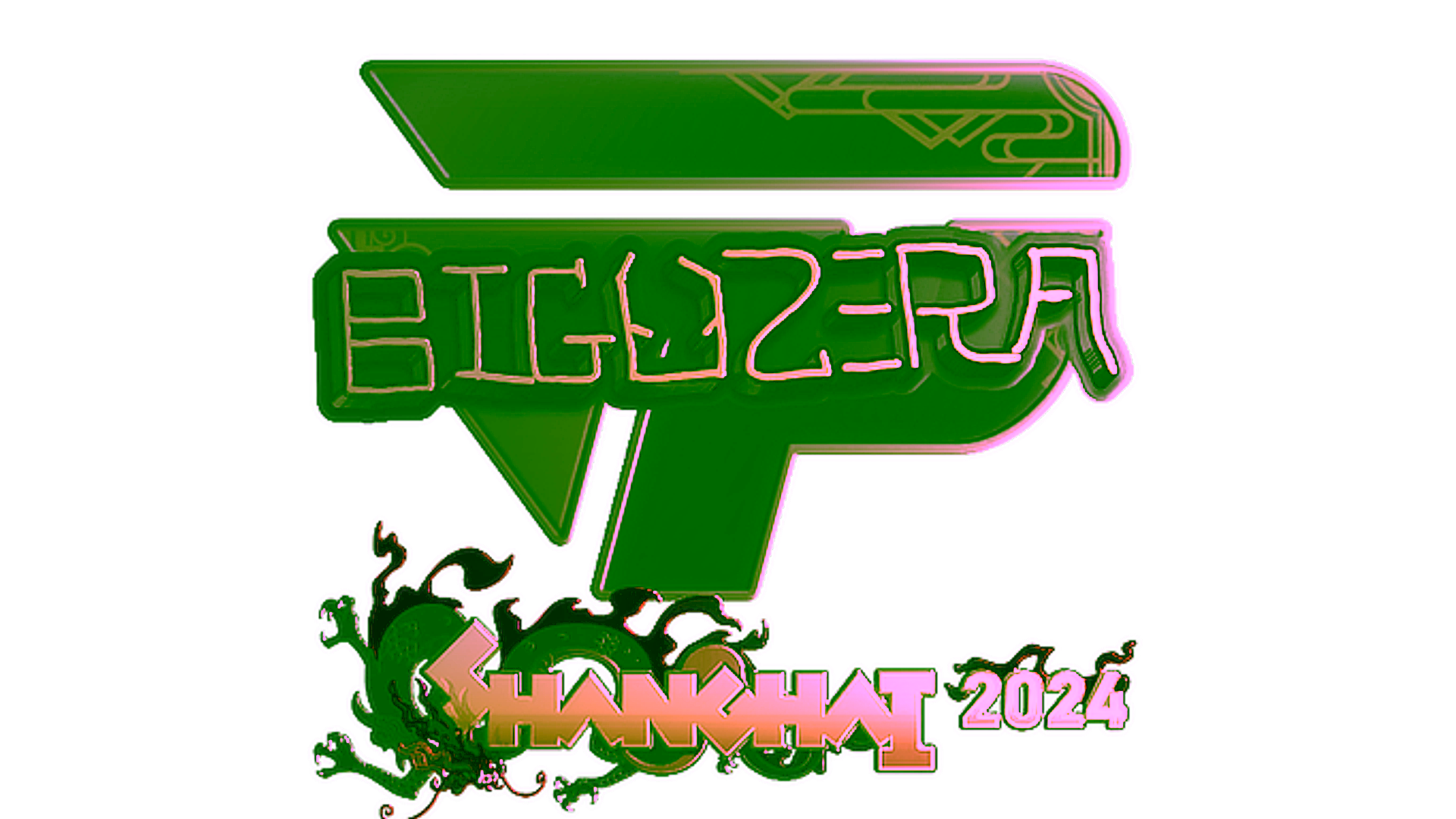 Display for Sticker | biguzera (Gold) | Shanghai 2024