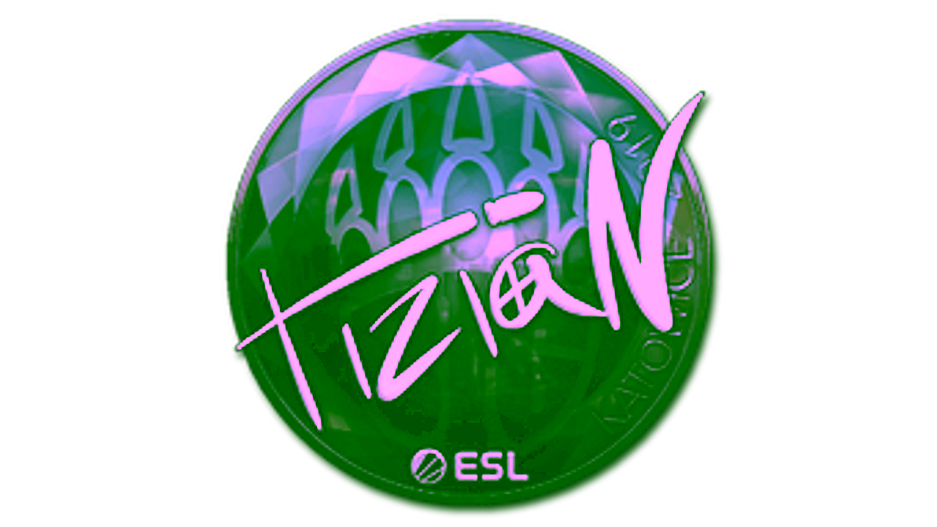 Display for Sticker | tiziaN (Foil) | Katowice 2019