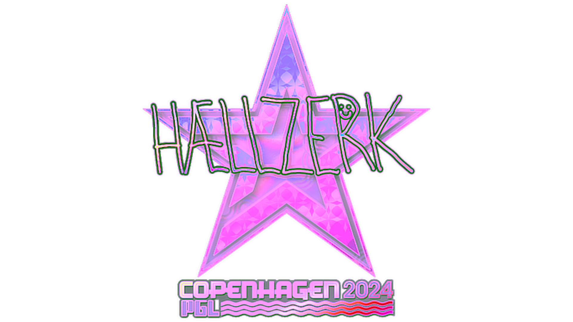 Display for Sticker | hallzerk (Holo) | Copenhagen 2024